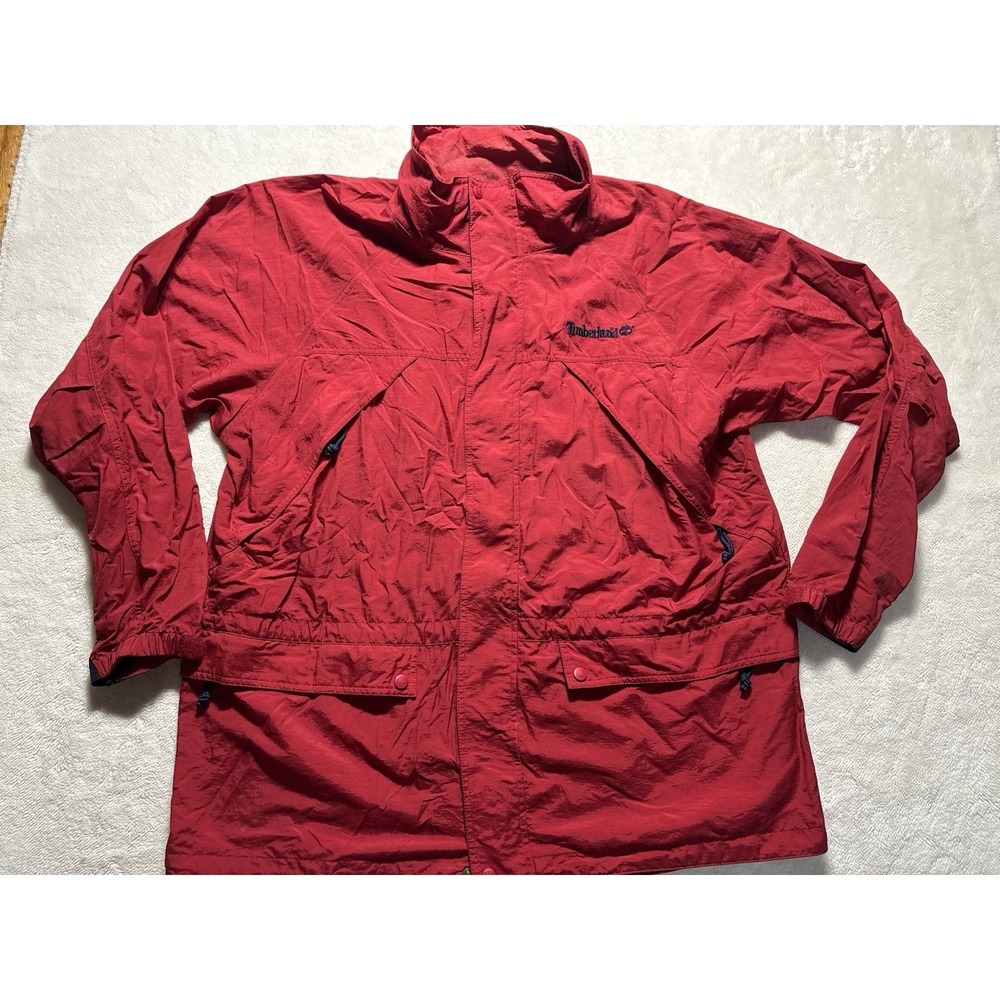Timberland Vintage Jacket Rain Resistant Multi Pocket Size Large
